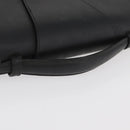CARTIER Business Bag Leather Black Silver Auth 182506-7