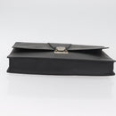 CARTIER Business Bag Leather Black Silver Auth 182506-5