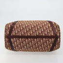 Christian Dior Trotter Canvas Boston Bag Beige Gold Auth 182507-5