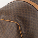CELINE Macadam Canvas Boston Bag PVC Leather 2way Brown Gold Auth 182509-17