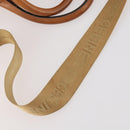CELINE Macadam Canvas Boston Bag PVC Leather 2way Brown Gold Auth 182509-14