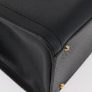 GUCCI Bamboo Hand Bag Leather Black Gold 002 1186 0260 Auth 182511-15
