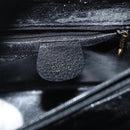 GUCCI Bamboo Hand Bag Leather Black Gold 002 1186 0260 Auth 182511-17