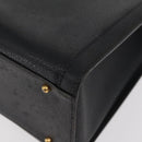 GUCCI Bamboo Handtasche Leder Schwarz Gold 002 2865 0260 Auth 182512-14