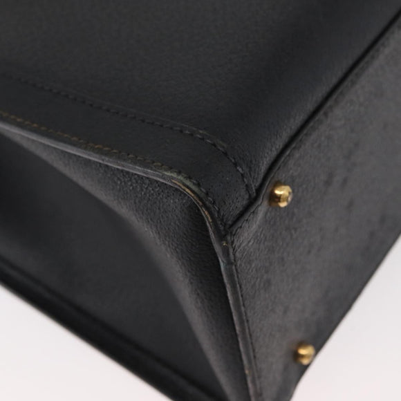 GUCCI Bamboo Handtasche Leder Schwarz Gold 002 2865 0260 Auth 182512
