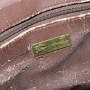 Burberrys Nova Check Boston Bag PVC Leather 2way Beige Gold Auth 182513-11