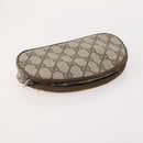 GUCCI GG Supreme Clutch Bag PVC 3 Set Beige Auth 182518-11
