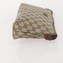 GUCCI GG Supreme Clutch Bag PVC 3 Set Beige Auth 182518-16