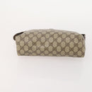GUCCI GG Supreme Clutch Bag PVC 3 Set Beige Auth 182518-18