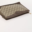 GUCCI GG Supreme Clutch Bag PVC 3 Set Beige Auth 182518-5