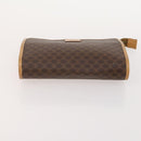 CELINE Macadam Canvas Clutch Bag PVC Leather 4 Set Brown Beige Auth 182519-12