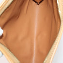 CELINE Macadam Canvas Clutch Bag PVC Leather 4 Set Brown Beige Auth 182519-13