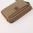 CELINE Macadam Canvas Clutch Bag PVC Leather 4 Set Brown Beige Auth 182519-17