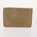 CELINE Macadam Canvas Clutch Bag PVC Leather 4 Set Brown Beige Auth 182519-22