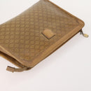 CELINE Macadam Canvas Clutch Bag PVC Leather 4 Set Brown Beige Auth 182519-5