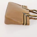 GUCCI Sherry Line Shoulder Bag Leather 2 Set Black Beige Auth 182522-13
