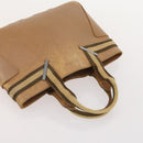 GUCCI Sherry Line Shoulder Bag Leather 2 Set Black Beige Auth 182522-14