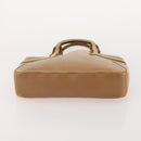 GUCCI Sherry Line Shoulder Bag Leather 2 Set Black Beige Auth 182522-16