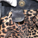 GUCCI Bamboo Shoulder Bag Leather Brown Gold Auth 182526-10