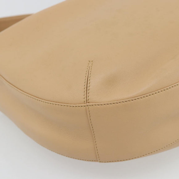 CARTIER Trinity Shoulder Bag Leather Beige Auth 182527V