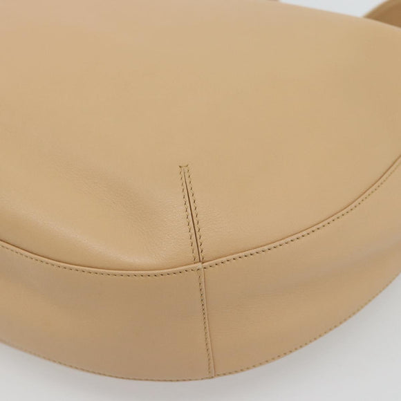 CARTIER Trinity Shoulder Bag Leather Beige Auth 182527V