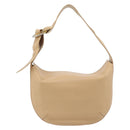 CARTIER Trinity Shoulder Bag Leather Beige Auth 182527V-2
