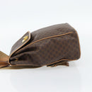 CELINE Macadam Canvas Rugzak PVC Leer Bruin Goud Auth 182528A-3