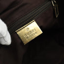 GUCCI GG Canvas Sherry Line Tote Bag Beige Gold 131230 Auth 182529-17