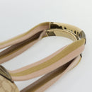 GUCCI GG Canvas Sherry Line Tote Bag Beige Gold 131230 Auth 182529-8