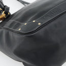 Chloe Eden Tote Bag Leather Black Gold Auth 182531A-11