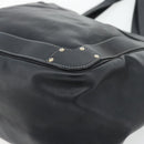 Chloe Eden Tote Bag Leather Black Gold Auth 182531A-12
