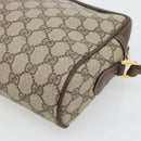 GUCCI GG Supreme Web Sherry Line Bag PVC Beige Gold 001 113 6472 Auth 182533-17