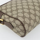 GUCCI GG Supreme Web Sherry Line Bag PVC Beige Gold 001 113 6472 Auth 182533-18