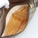 GUCCI GG Supreme Web Sherry Line Bag PVC Beige Gold 001 113 6472 Auth 182533-10