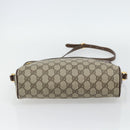 GUCCI GG Supreme Web Sherry Line Bag PVC Beige Gold 001 113 6472 Auth 182533-5