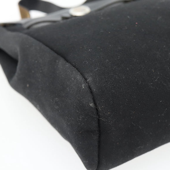 HERMES Herbag TPM Umhängetasche Canvas Schwarz Auth 182534