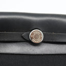 HERMES Herbag TPM Umhängetasche Canvas Schwarz Auth 182534-17