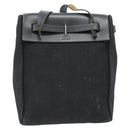 HERMES Herbag TPM Umhängetasche Canvas Schwarz Auth 182534-2