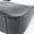 GUCCI Shoulder Bag Enamel Black 001 1364 1703 Auth 182536-10