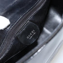 GUCCI Shoulder Bag Enamel Black 001 1364 1703 Auth 182536-15