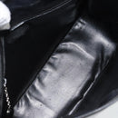 GUCCI Shoulder Bag Enamel Black 001 1364 1703 Auth 182536-16