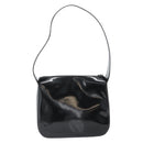 GUCCI Shoulder Bag Enamel Black 001 1364 1703 Auth 182536-3