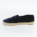 CHANEL Espadrilles Sandals Tweed Black CC Auth 182538M-11