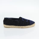 CHANEL Espadrilles Sandals Tweed Black CC Auth 182538M-12