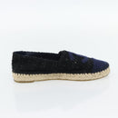 CHANEL Espadrilles Sandals Tweed Black CC Auth 182538M-4