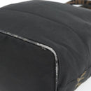 FENDI Handtas Canvas Zwart Zilver Authentiek 182539-12