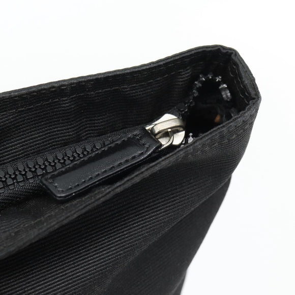FENDI Handtas Canvas Zwart Zilver Authentiek 182539
