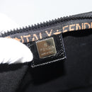 FENDI Handtas Canvas Zwart Zilver Authentiek 182539-15