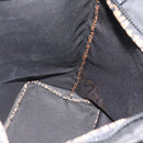 FENDI Handtas Canvas Zwart Zilver Authentiek 182539-17