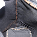 FENDI Handtas Canvas Zwart Zilver Authentiek 182539-18